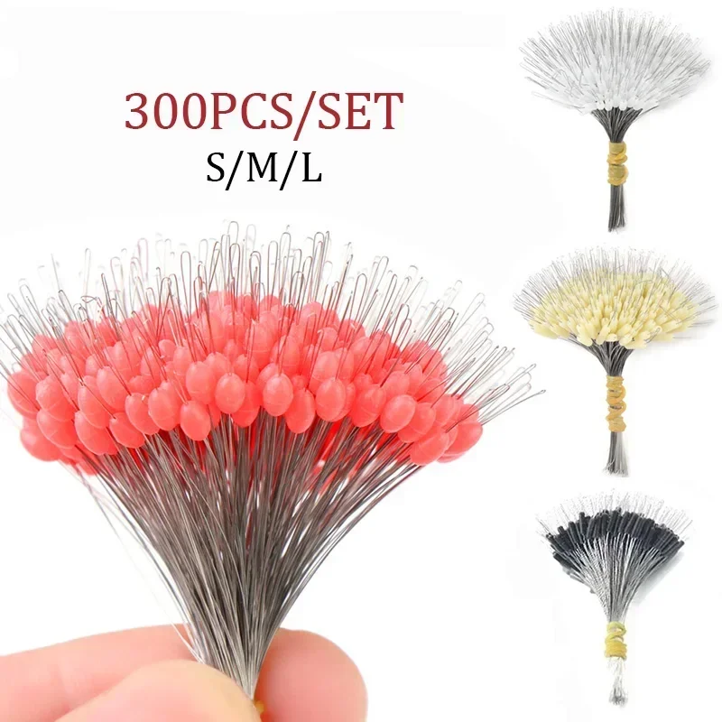 Monofilament Line - 300 шт. силиконовых овальных стопоров-бобов для