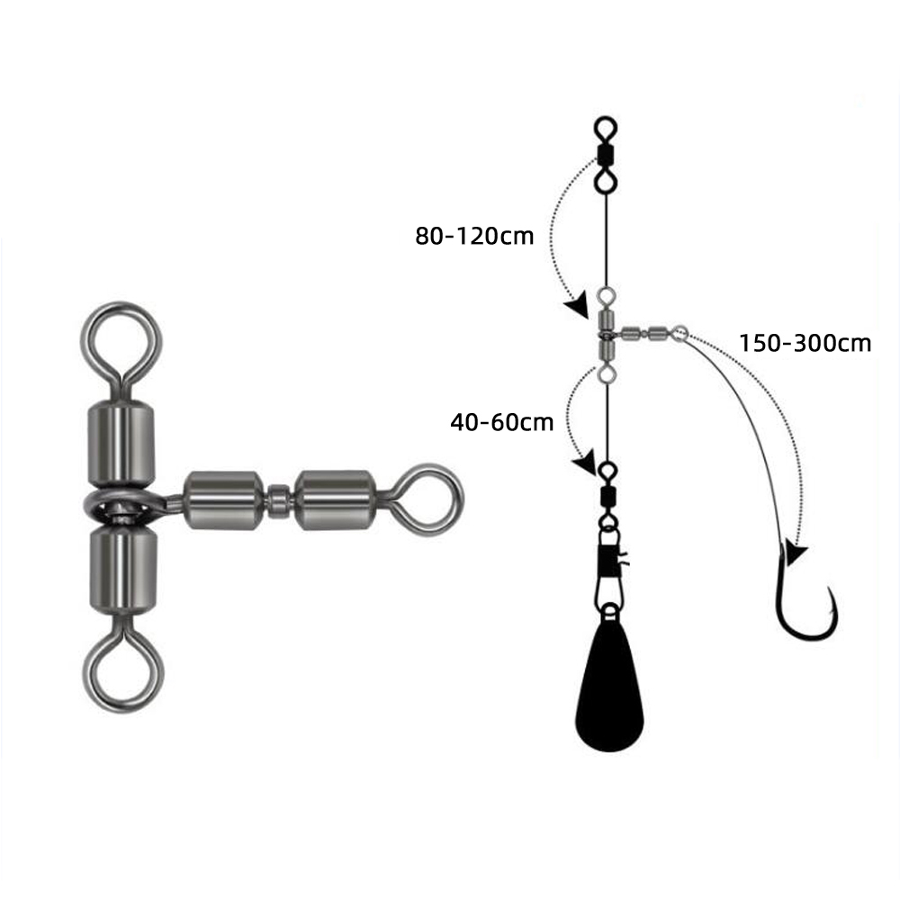 Monofilament Line - 10 шт. двойные рыболовные вращающиеся вертлюжки,