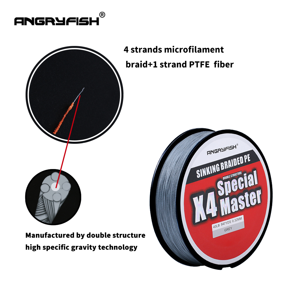 Angryfish X4 500M Master Serie – обзор и цена Braided Line